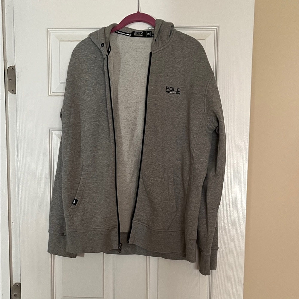 Polo by Ralph Lauren Men's Zip-Up Gray Sweater